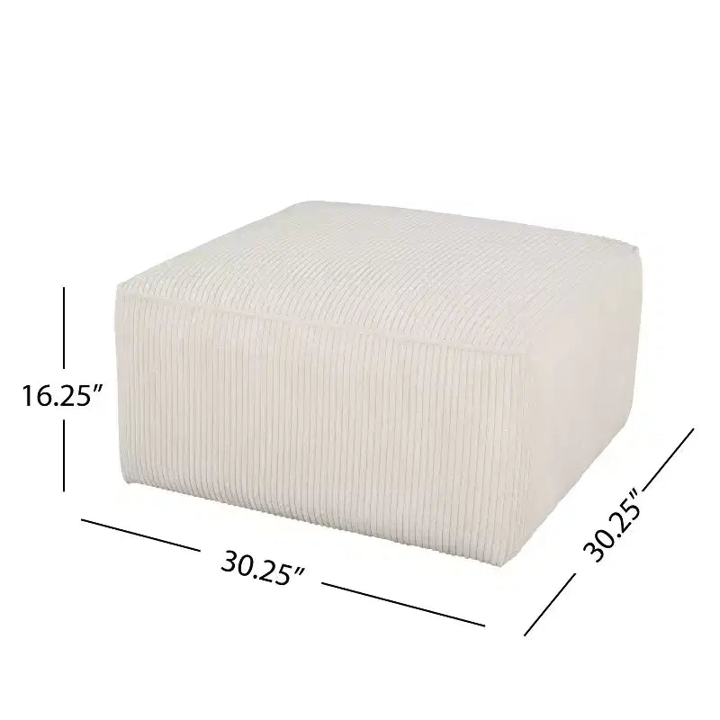 Poufs carrés rembourrés polyvalents modernes pour l'intérieur