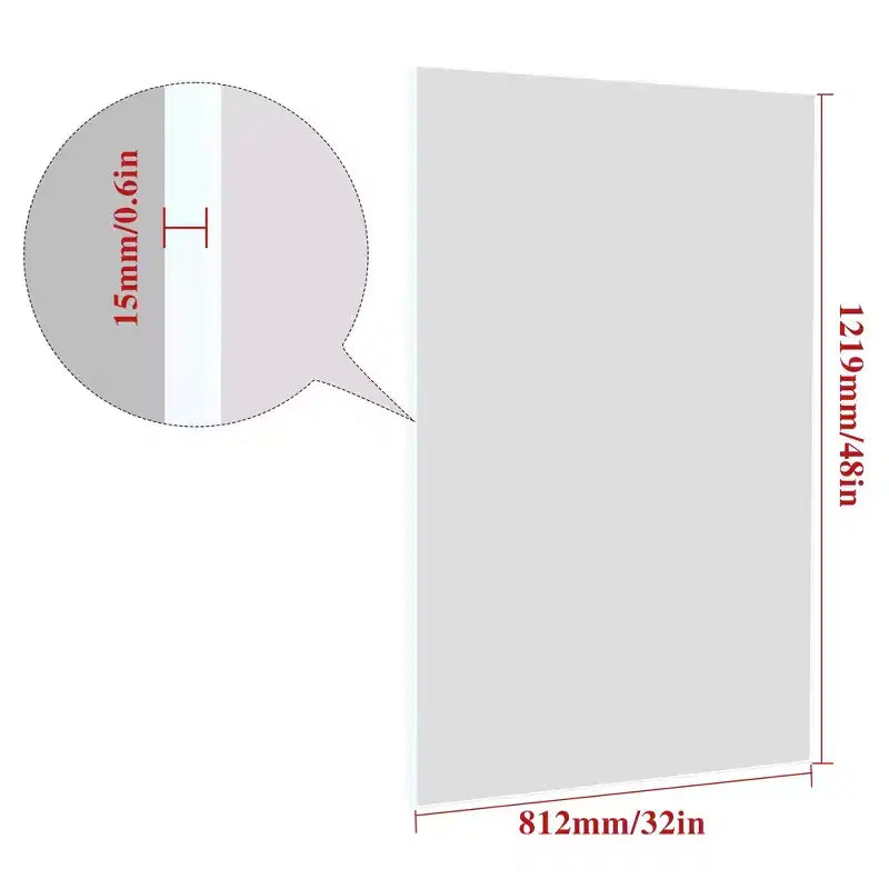 Miroir de salle de bain 48x32 avec cadre moderne blanc : Surdimensionné, Aluminium, Fixation murale, Vertical/Horizontal