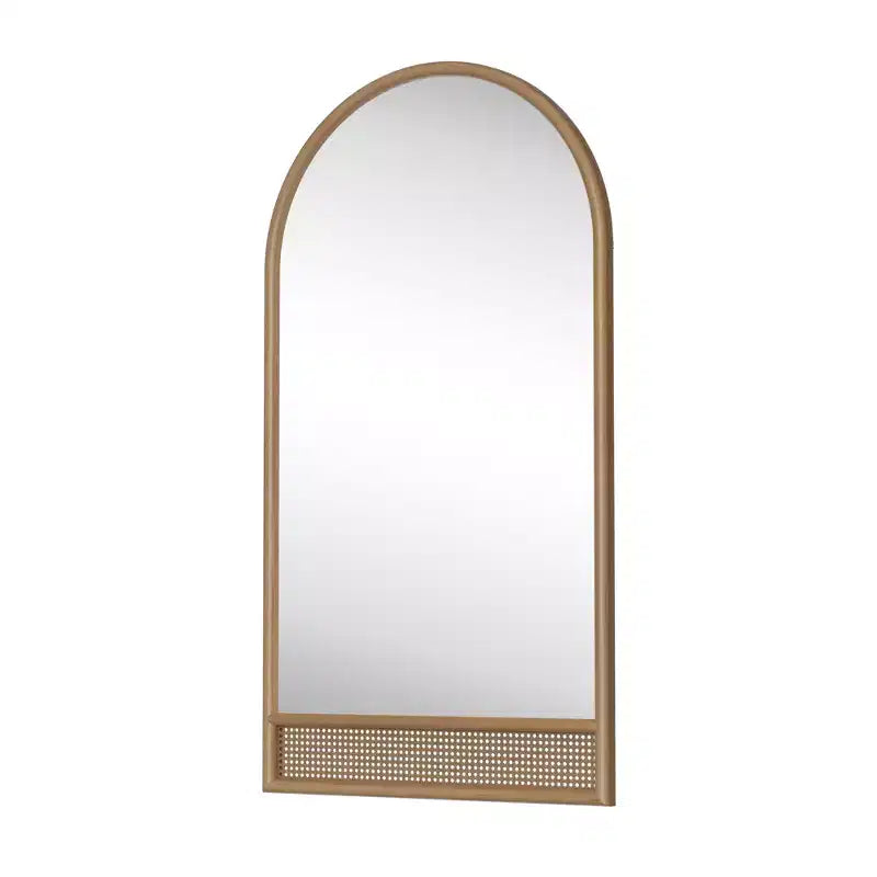 Miroir intégral en bois massif marron à bords droits 180x93x4cm