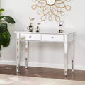 Console 2 tiroirs effet miroir - Argenté