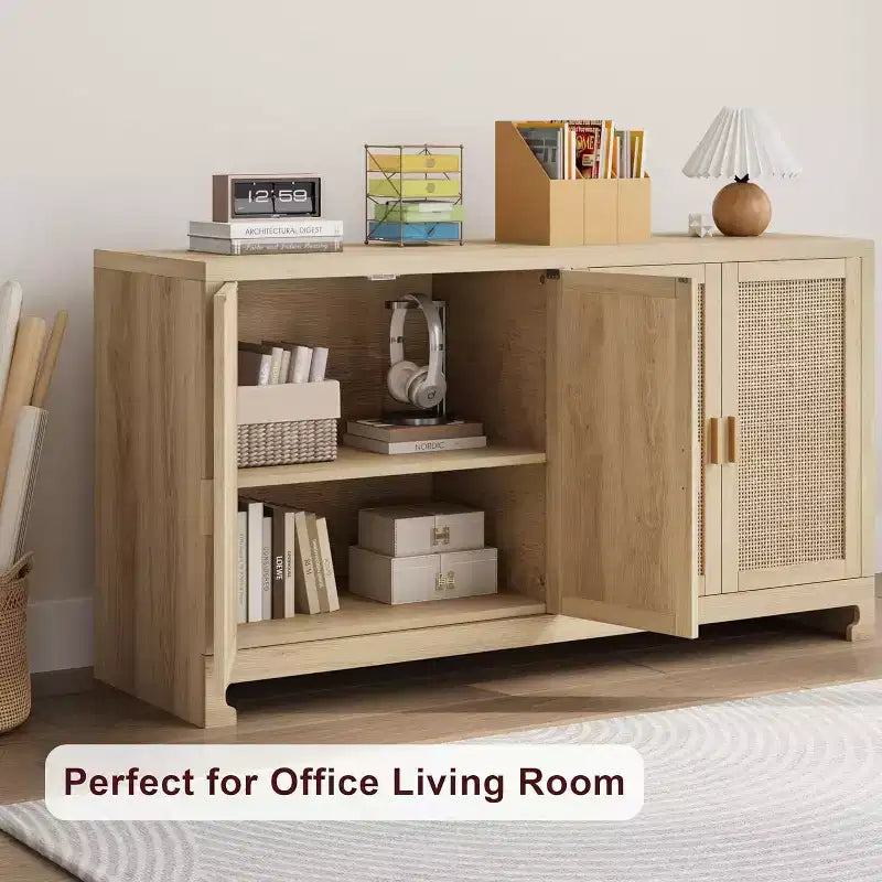 Armoire de rangement moderne en rotin