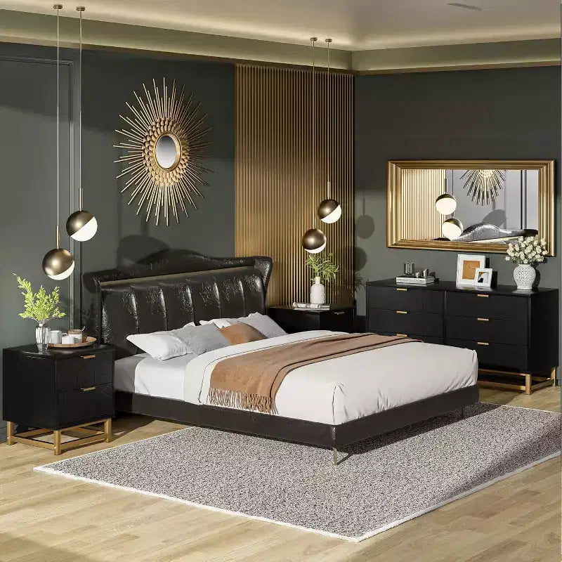 Commode de rangement à tiroirs, commode de chambre à coucher, organiseur de commode de 53,5 cm avec poignée et pieds en métal