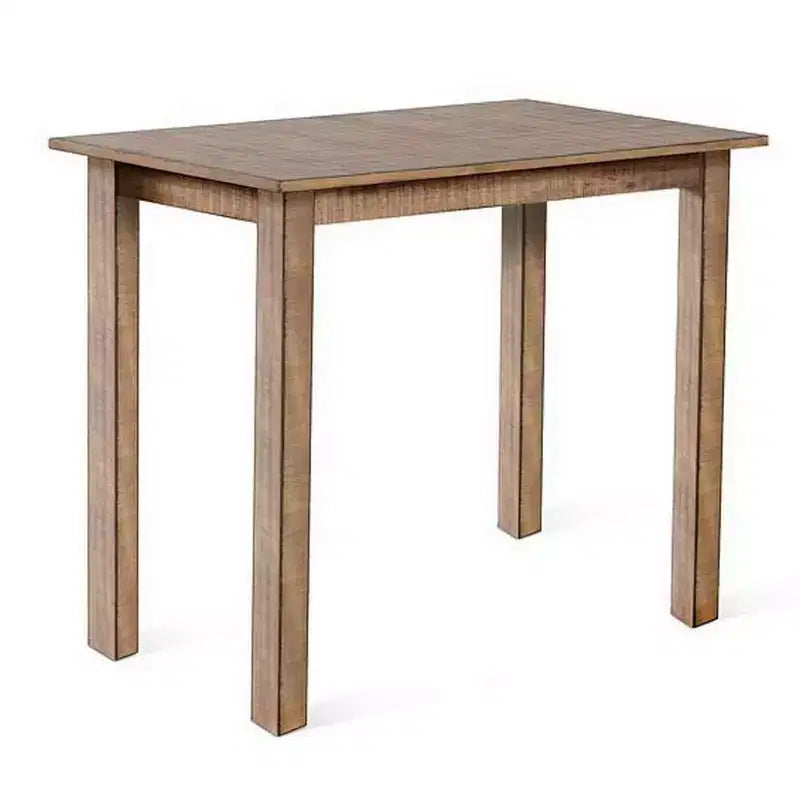 Table de salle à manger haute | Plateau rectangulaire 48 po | Bois d'acajou