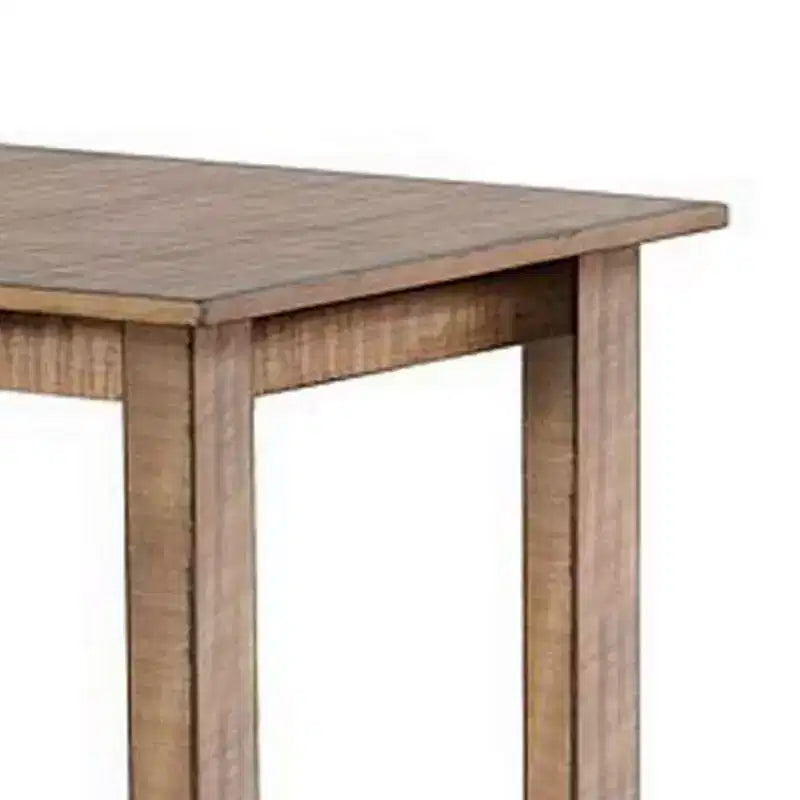 Table de salle à manger haute | Plateau rectangulaire 48 po | Bois d'acajou