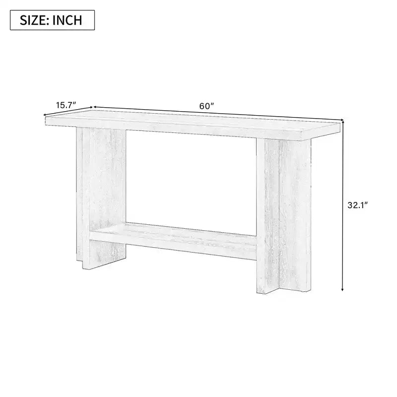 Tables console pour entrée, Grande table de canapé derrière le canapé Tables console en bois avec pieds en T pour salon, vestibule