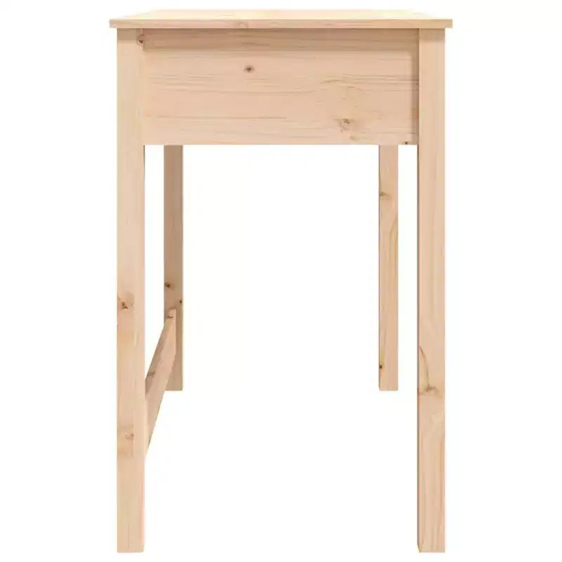 Bureau Bois Naturel Pin Massif Bureau Moyen Rectangulaire